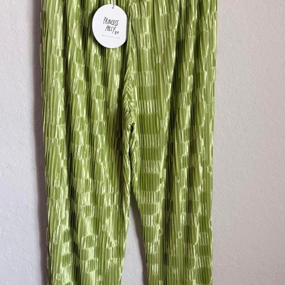 Princess-polly Women's Green Trousers